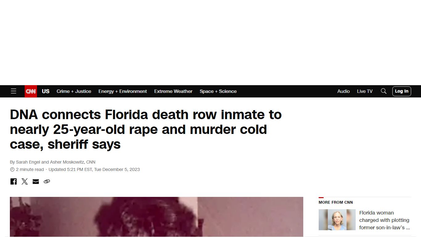 DNA connects Florida death row inmate to nearly 25-year-old rape and ...